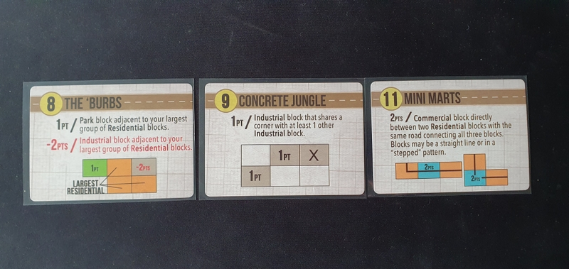 Three randomly selected score cards