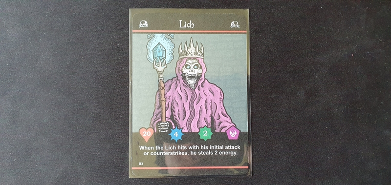 Lich boss which was triggered due to the most defeated enemy type being undead